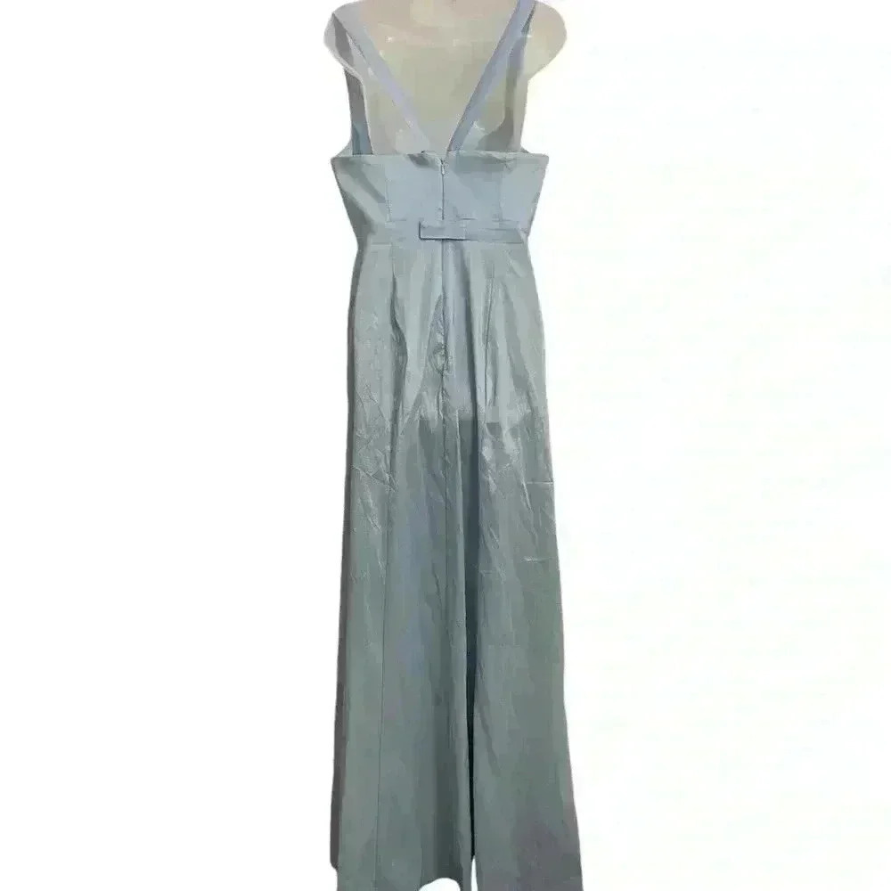 Show Me Your Mumu New NWOT Light Blue Charlotte Bow Dress Size L - Picture 3 of 3